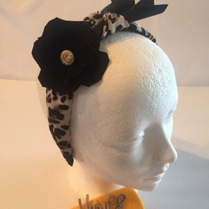 Animal print Art Deco headband